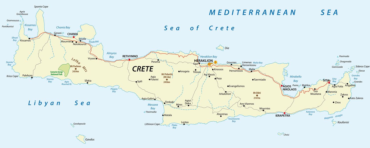 クレタ島 地図