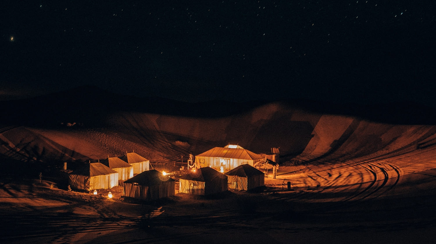 サハラ砂漠 キャンプ