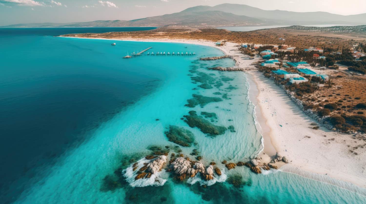 トルコ　地中海のビーチ